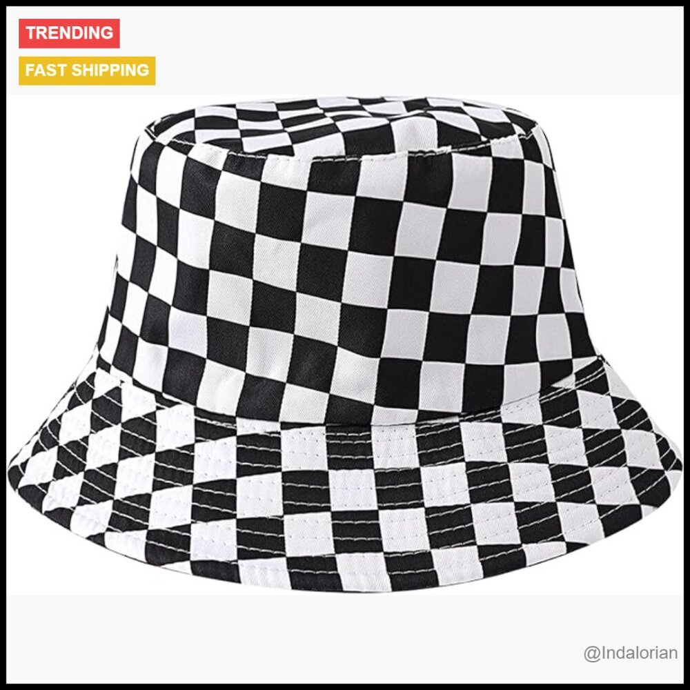 Reversible Packable Bucket Hat Sun Protection Tra… - image 1